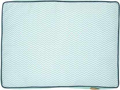 Jonathan Adler Now House for Pets Teal Chevron Cushion Dog Bed, Large: Machine Washable Dog Bed for Large Dogs by Jonathan Adler